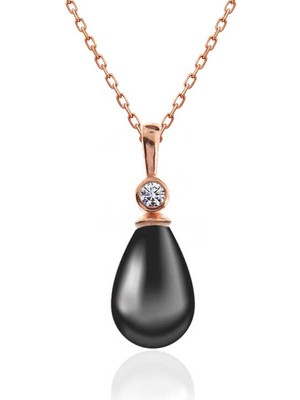 Inure Jewelry Gümüş Damla Inci Kadın Kolye