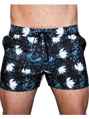 Boomenbex Blue Roses Mayo Şort - Yeni Sezon