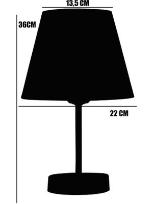 BBY Home & Design Avize abajur komidin Set Amarelo Model