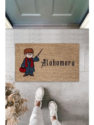 Dormot Home Modern Dijital Baskı Harry Potter Alohomora  Kapı Önü Paspası 70X45CM