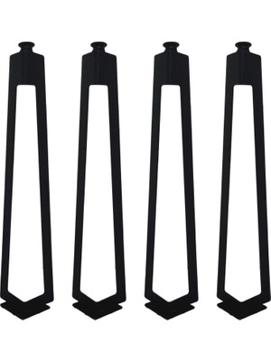 A Design 4'lü Dekoratif Metal Firkete Sehpa Ayağı 52 cm Yükseklik