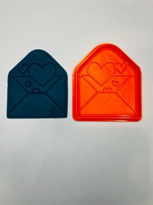 Small Shapes Sevgililer Günü Kalpli Zarf Kurabiye Kalıbı