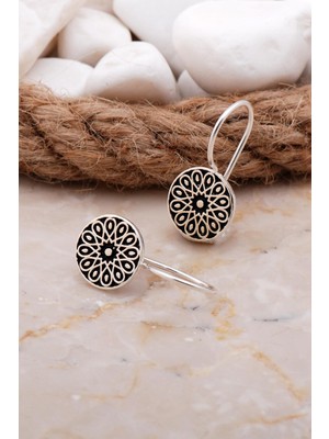 Sümer Telkari Anadolu Motifli Elişi Gümüş Küpe