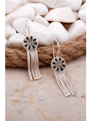 Sümer Telkari Anadolu Motifli Elişi Hasır Gümüş Küpe