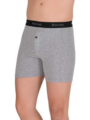 Berrak 1059 Erkek Likralı Düğmeli Yüksek Bel Boxer