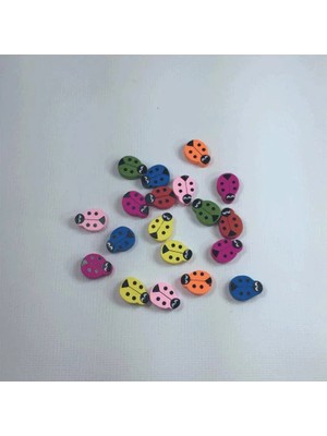 Hobiceyiz Ahşap Uğur Böceği 10 Adet