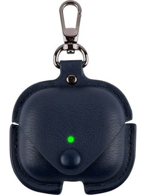 Fogy Apple Airpods Pro 2 Uyumlu Deri Şık Görünümlü Çanta+Asma Aparatı Kılıf
