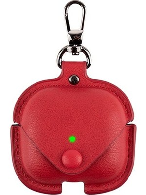 Fogy Apple Airpods Pro 2 Uyumlu Deri Şık Görünümlü Çanta+Asma Aparatı Kılıf