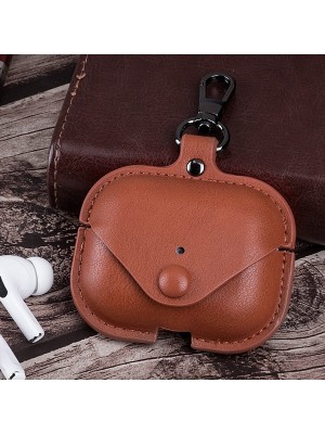 Fogy Apple Airpods Pro 2 Uyumlu Deri Şık Görünümlü Çanta+Asma Aparatı Kılıf