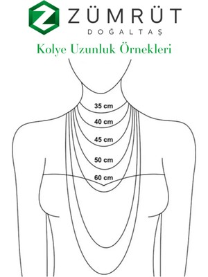 Krizoplas Kırık Taş Model Doğal Taş Kolye