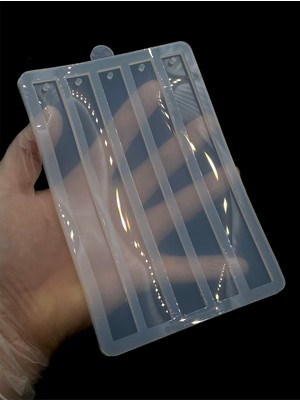 Epoksi Silikon Kalıp / 5li Slim Kitap Ayracı Kalıbı