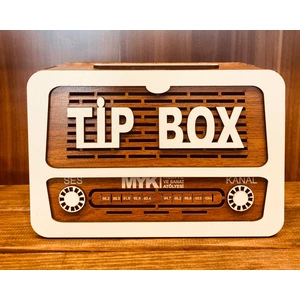 Tip Box Bahşiş Kutusu Nostaljik Radyo Görünümlü