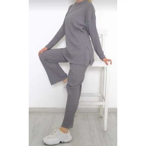 Kaşkorse Fitilli Kadın Alt-Üst Pijama Takımı