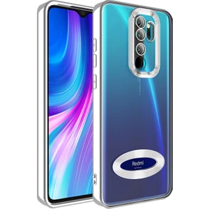 Xiaomi Redmi Note 8 Pro Kılıf Omega Kamera Korumalı Logo Gösteren Silikon