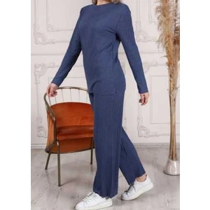 Kaşkorse Fitilli Kadın Alt-Üst Pijama Takımı