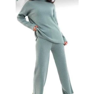 Kaşkorse Fitilli Kadın Alt-Üst Pijama Takımı