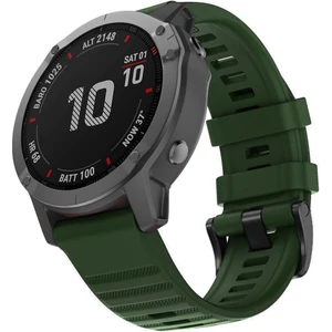 Garmin Fenix 6 Kordon Quick Fit Strap Band Koyu Yeşil