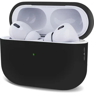 Airpods Pro 2.nesil Kılıf Mat Silikon Siyah