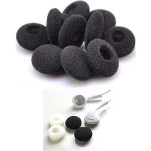 Kulaklık Süngeri, Kulaklık Yastığı 10 Adet (18 Mm) - Siyah