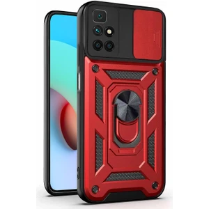 Xiaomi Redmi 10 Kılıf Impact Resistant Kırmızı