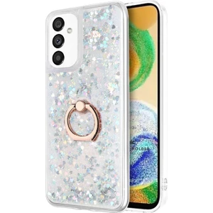 Samsung Galaxy A13 5g Kılıf Glitter Liquid Holder Gümüş