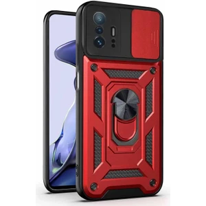 Xiaomi Mi 11T Kılıf Impact Resistant Kırmızı