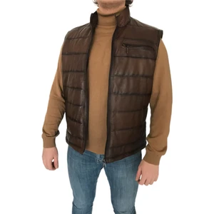 LN Leather Gerçek Deri Spor Kesim Özel Üretim Deri Yelek