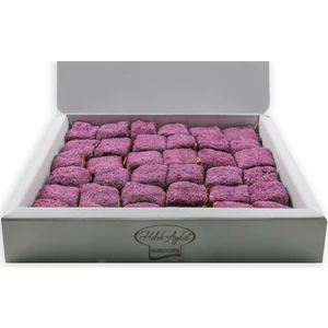 Haluk Aydın Kuruyemiş Baklava Çikolatalı Fındıklı Mor Velvet Kaplı 735 Gr