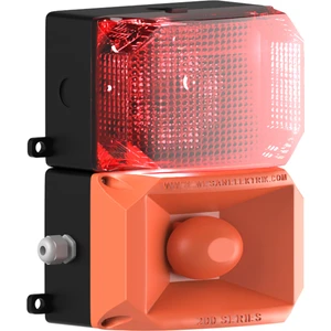 Küp LED Multifonksiyon 43 Ses Siren MS 222 Kırmızı 12-24VAC/DC