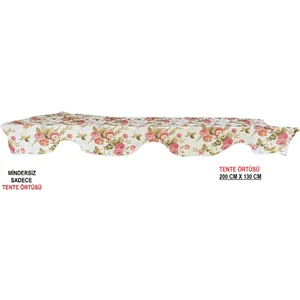 Tente Salıncak Tentesi Gölgelik 3 Kişilik Tente Gölgelik 200X130 Cm-Ingiliz Gülü