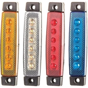 Parmak Lamba 6 Led’li 12V/24V Mavi