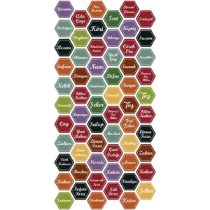 Fbz Home 63 Adet Baharat Etiketi Sticker
