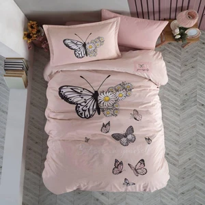 Ranforce Nevresim Takımı Tek Kişilik Daisy Love V2 Somon