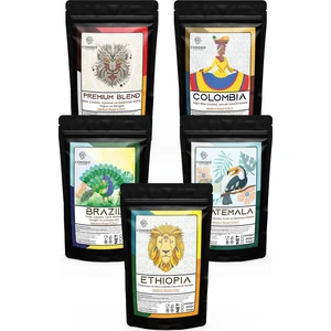 Comodo Coffee Dünya Kahveleri Seti 5 x 100 gr