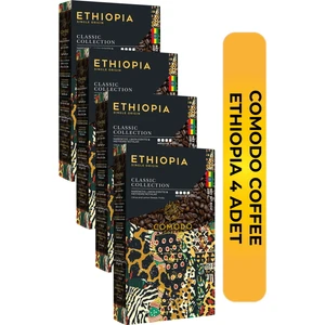 Comodo Coffee Etiyopya Premium Gold Selection Çekirdek Filtre Kahve 250 gr x 4