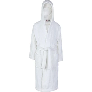 Ev-X - Lüks Kapşonlu Çocuk Bornoz % 100 Pamuklu