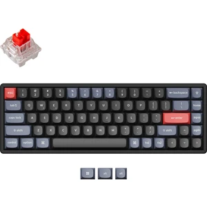 K6 Pro Qmk/vıa Custom Kablosuz Mekanik Oyuncu Klavyesi-Hot-Swappable-Bluetooth 5.1-Multitasking -White Led- Gateron G-Pro Red Switch