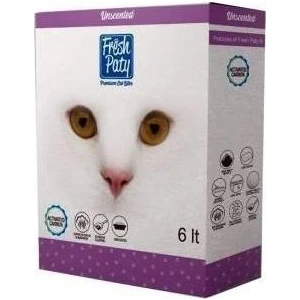 Fresh Paty Unscented Kokusuz Aktif Carbonlu Topaklaşan Kedi Kumu 6 Lt 2 Adet
