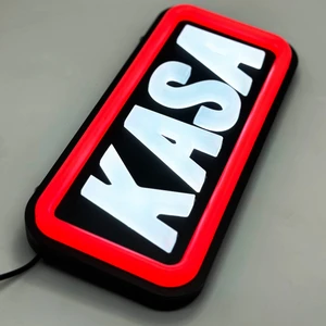 Leon Işık 'KASA' Işıklı Özel Tabela ile Neon Görünümlü Tabela