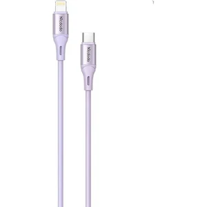 CA-1863 Typec To Iphone Pd 36W Hızlı Data-Şarj Kablo 1.2m Mor