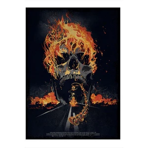 Ghost Rider Hayalet Sürücü Film Afişi Art Mdf Tablo