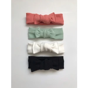 Nis Butik 4'lü Bandana Bebek Hediyelik Set, Bebek Bandana Hediye Seti