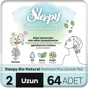Bio Natural Premium Plus Günlük Ped Uzun 64 Adet Ped