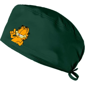 Ynk Store Garfield Baskılı Doktor Hemşire Bonesi Diş Hekimi Bonesi Aşçı Şef Bonesi Cerrahi Bone Chef Bandanası