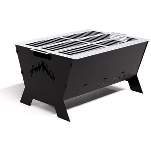 Metal Mangal Izgaralı Portatif Kolay Kurulumlu ve Taşınabilir Mangal/ Barbekü WiseGrill