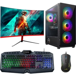 Tx530 Intel Core i7 2600 16GB Ram 256GB SSD 4GB GT740 23.8" Curved Masaüstü Oyun Oyuncu Bilgisayarı