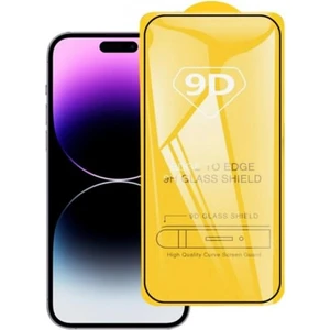 Polham 9d Ultra Sert ve Dayanıklı iPhone 14 Pro 6.1 Ful Kaplama  Ekran Koruyucu, Glue-Tempered
