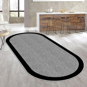 West Home Makinede Yıkanabilir Kaymaz Taban Leke Tutmaz Oval Salon Halısı Mutfak Halısı ve Yolluk