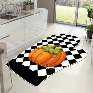 West Home Makinede Yıkanabilir Kaymaz Taban Leke Tutmaz Kesimli Mutfak Halısı