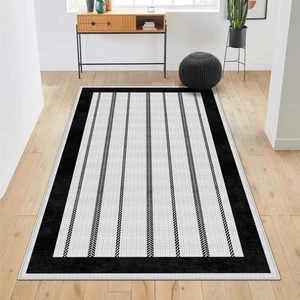 West Home Makinede Yıkanabilir Kaymaz Taban Leke Tutmaz Salon Halısı Mutfak Halısı ve Yolluk